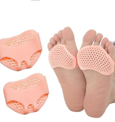 Silicone Gel Half Toe Sleeve Anti-Skid Forefoot Soft Pads for Pain Relief