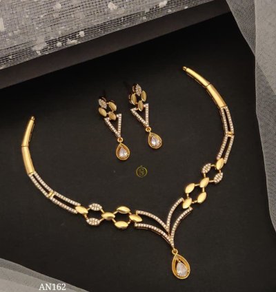 Premium quality Designer Party wear AD Necklace set