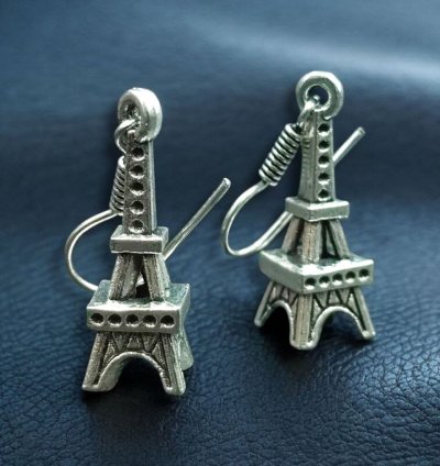 Unique Eiffel Tower Hook Earrings